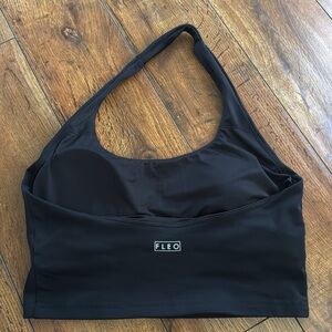 Fleo Halter Crop Tank Fitted